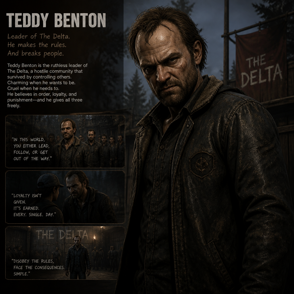 Teddy Benton in the walking dead games he is villain