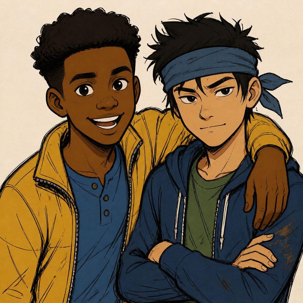 Fanart Darius et Kenji Camp Cretaceous
