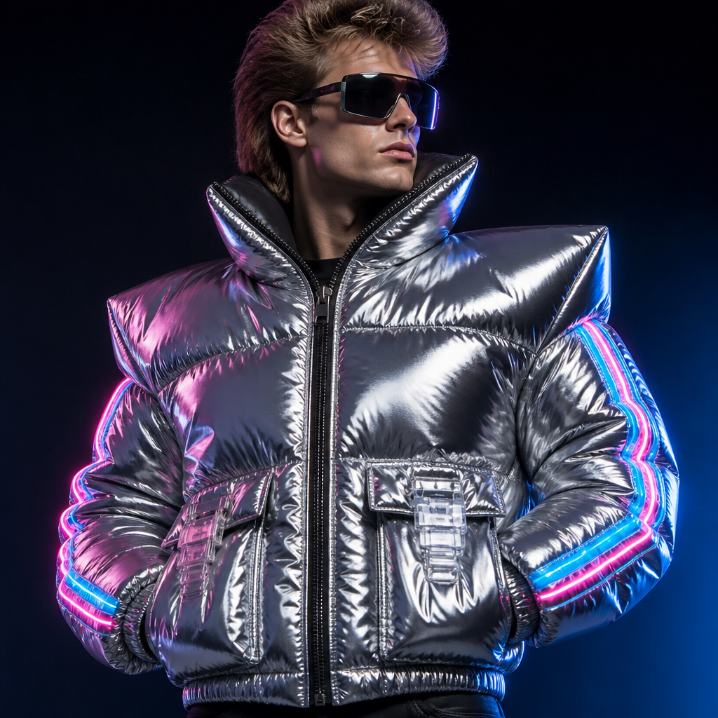 Retro future 80s winter jacket