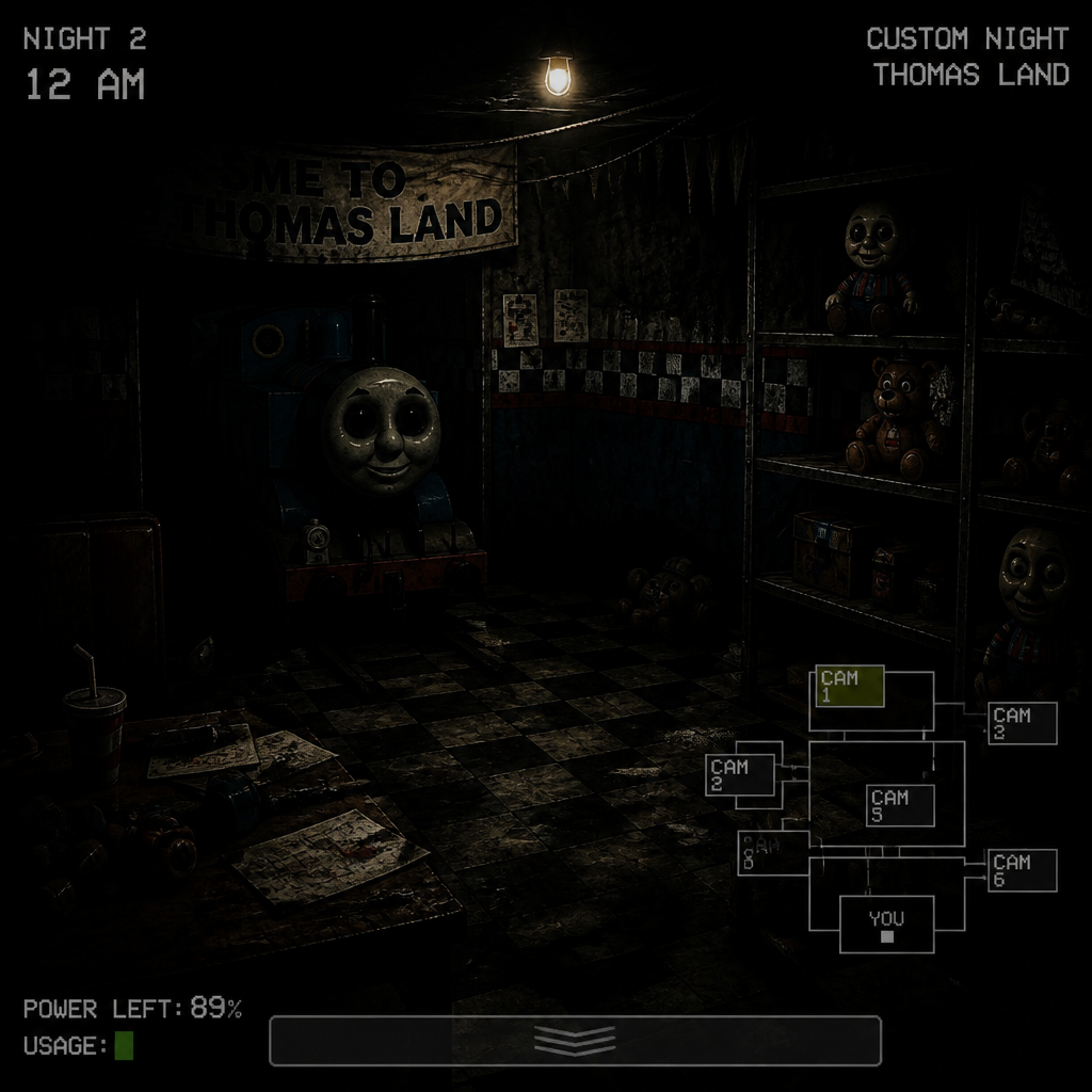 Five nights at Thomas 2 game game gameplay