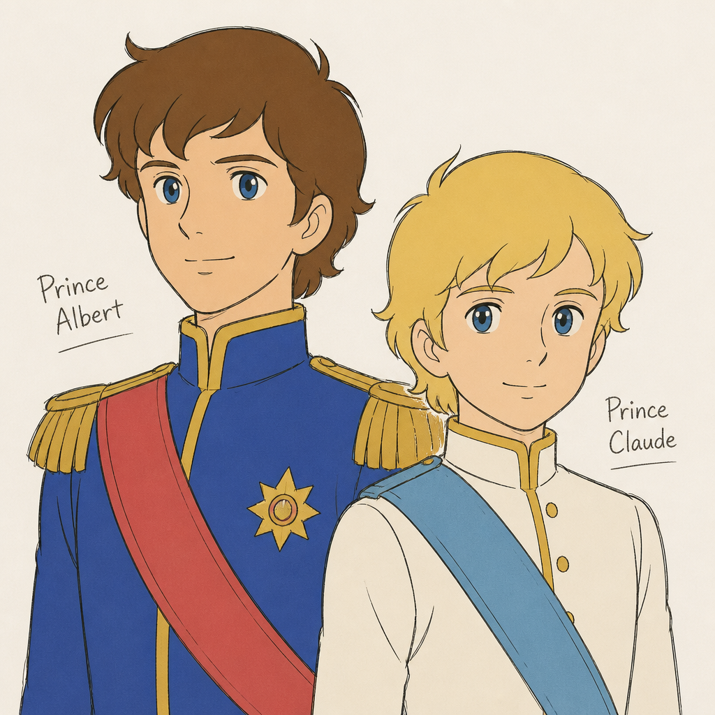 Nippon Animation Prince Albert et Prince Claude Deux Frères