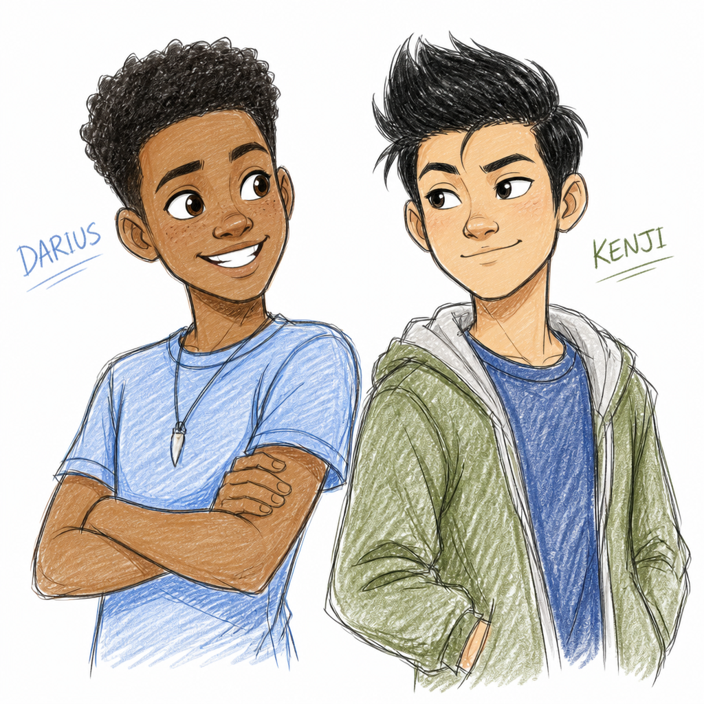 Darius et Kenji Camp Cretaceous