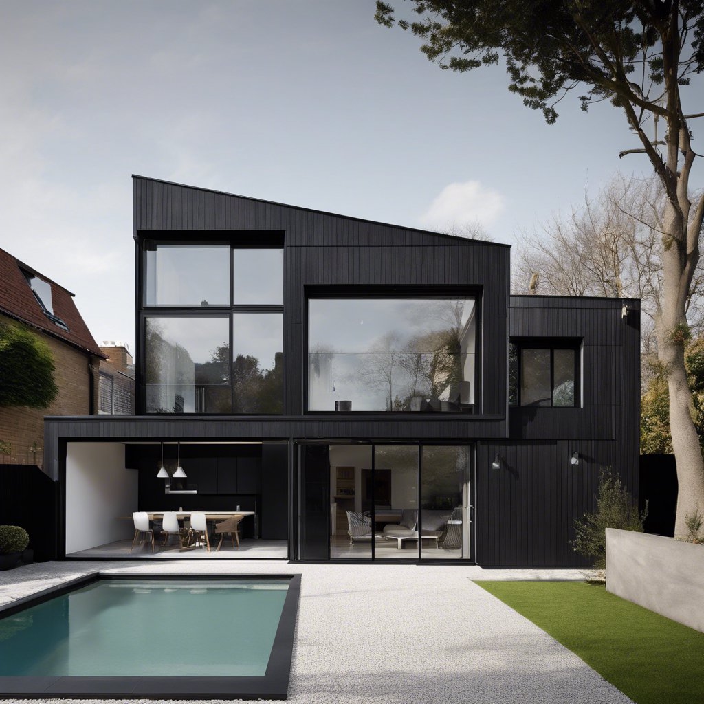 Large two storey house. Rectangular floor Fanart