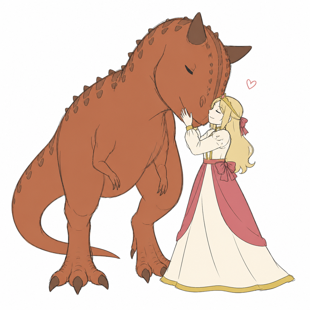 Purutaurus Le Carnotaurus et Princesse Maria Fanart