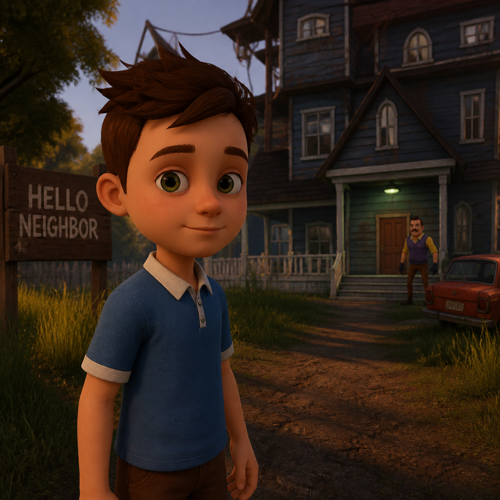 Nicky in Hello neighbor game the game