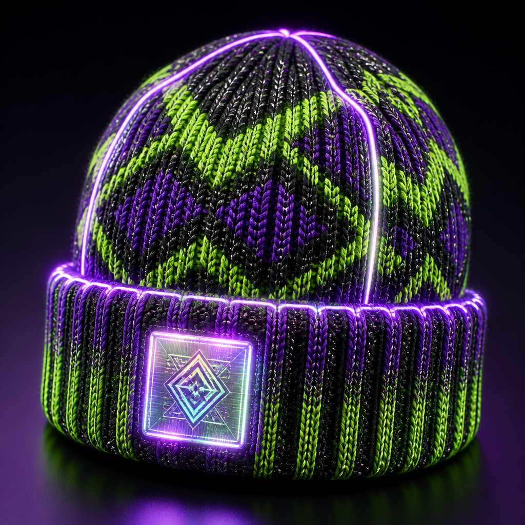 Retro future 90s beanie