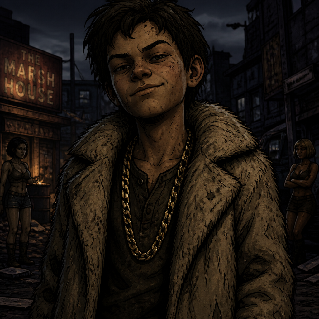 Little Francis in the walking dead games he is 13 year old evil pimp