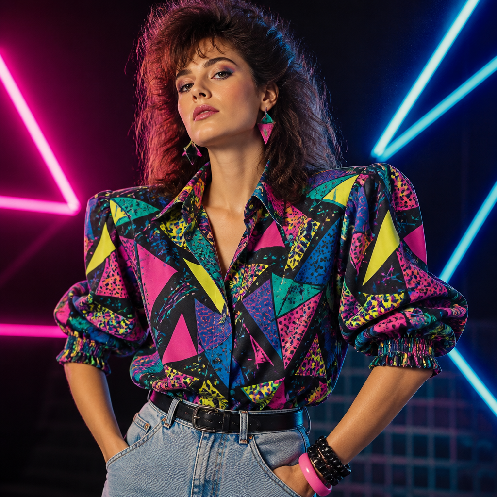 80s shirt sleeves