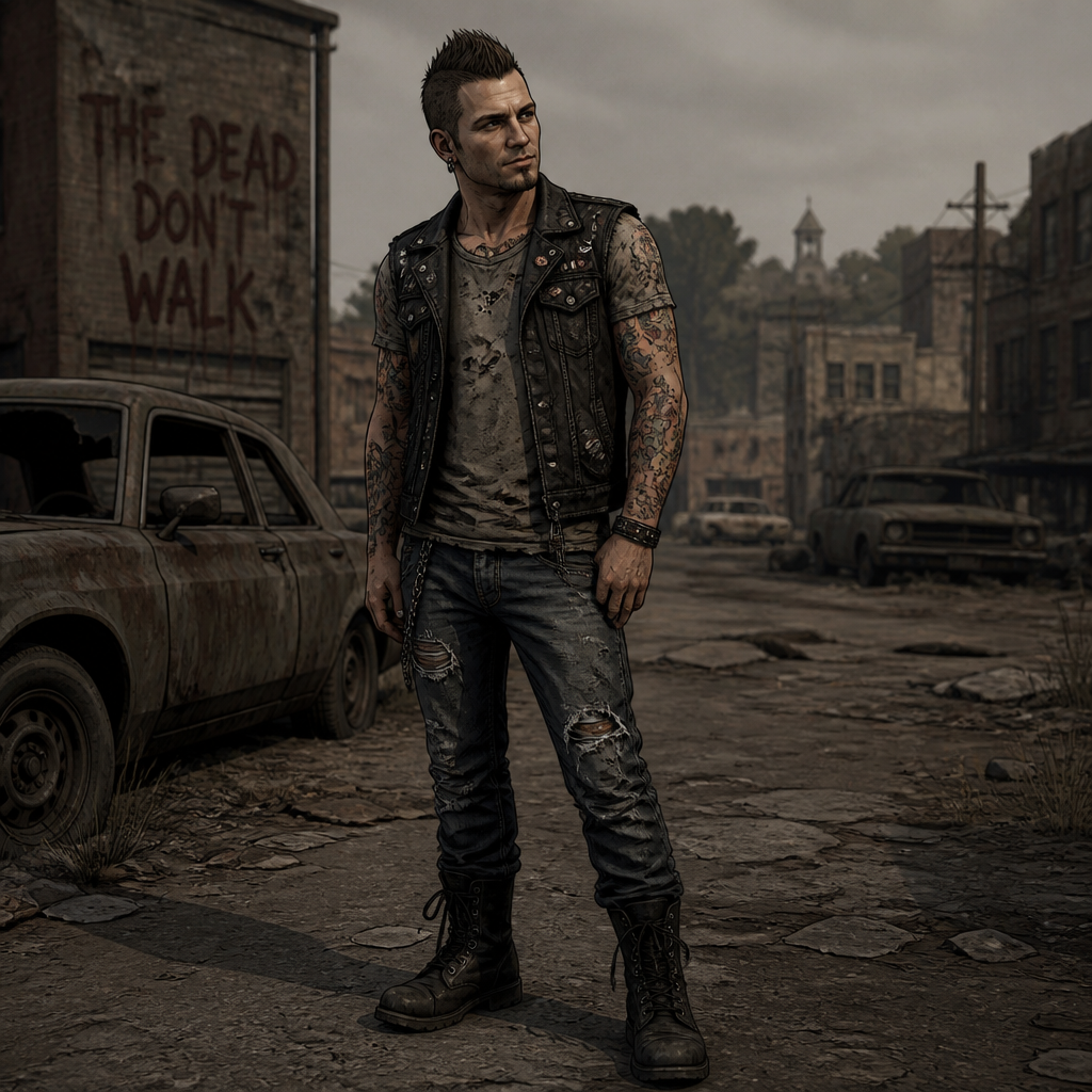 Francis in the walking dead games he is punk