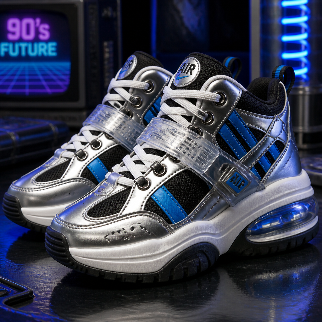 Retro future 90s shoes