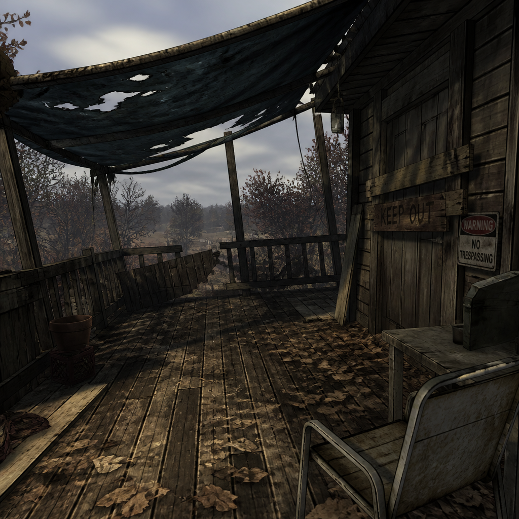 Terrace in the walking dead games