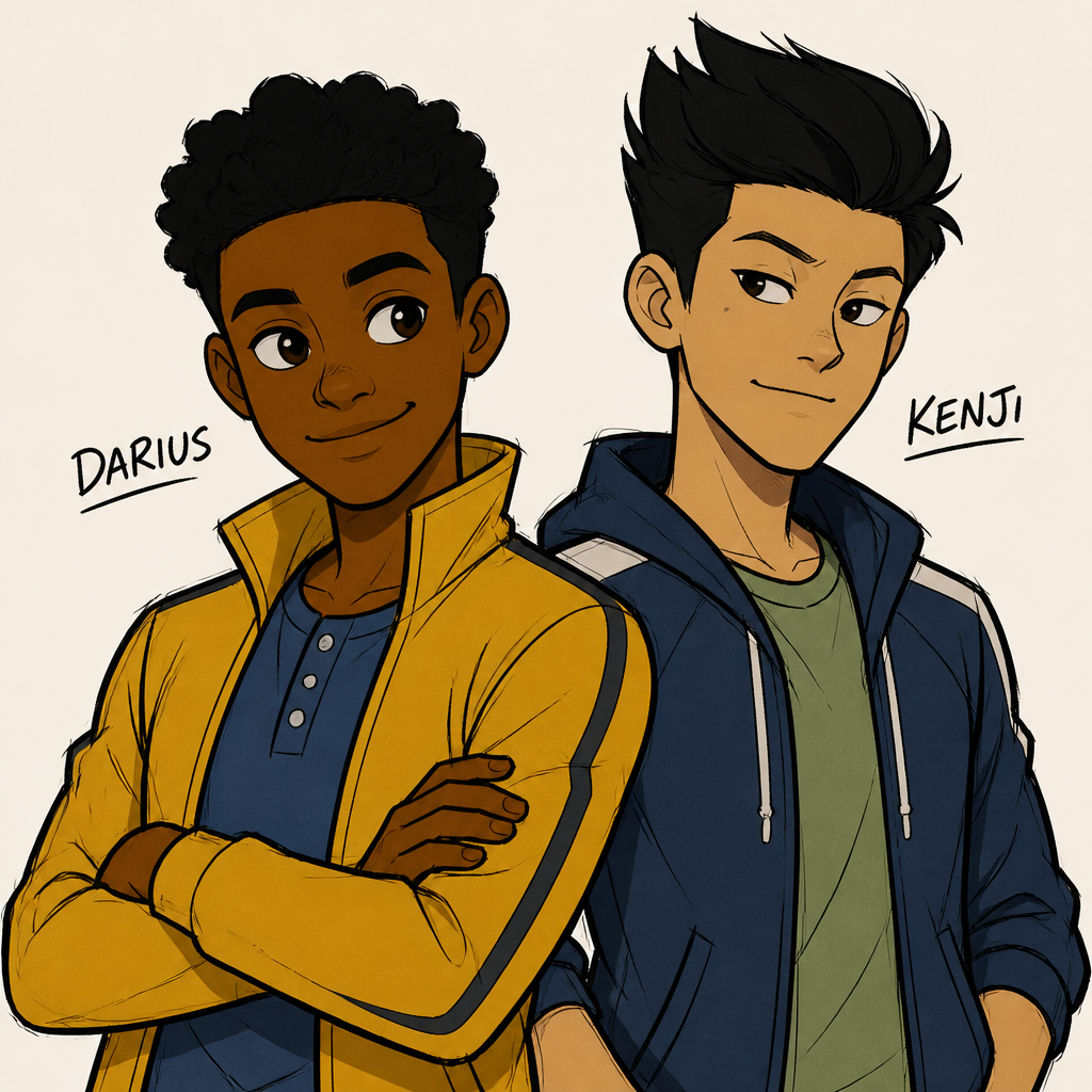 Darius et Kenji Camp Cretaceous