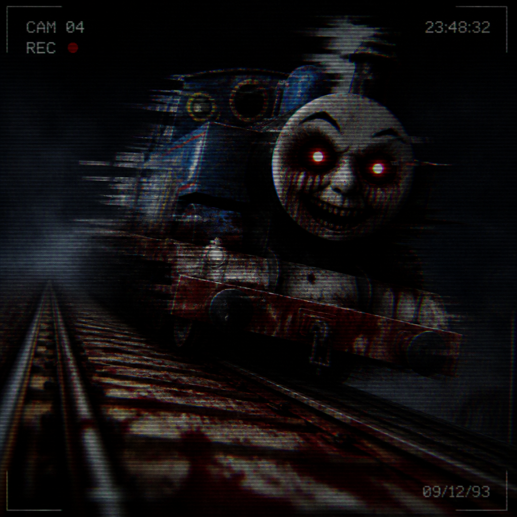 Thomas.exe run under the camera it was put on the tracks in high speed