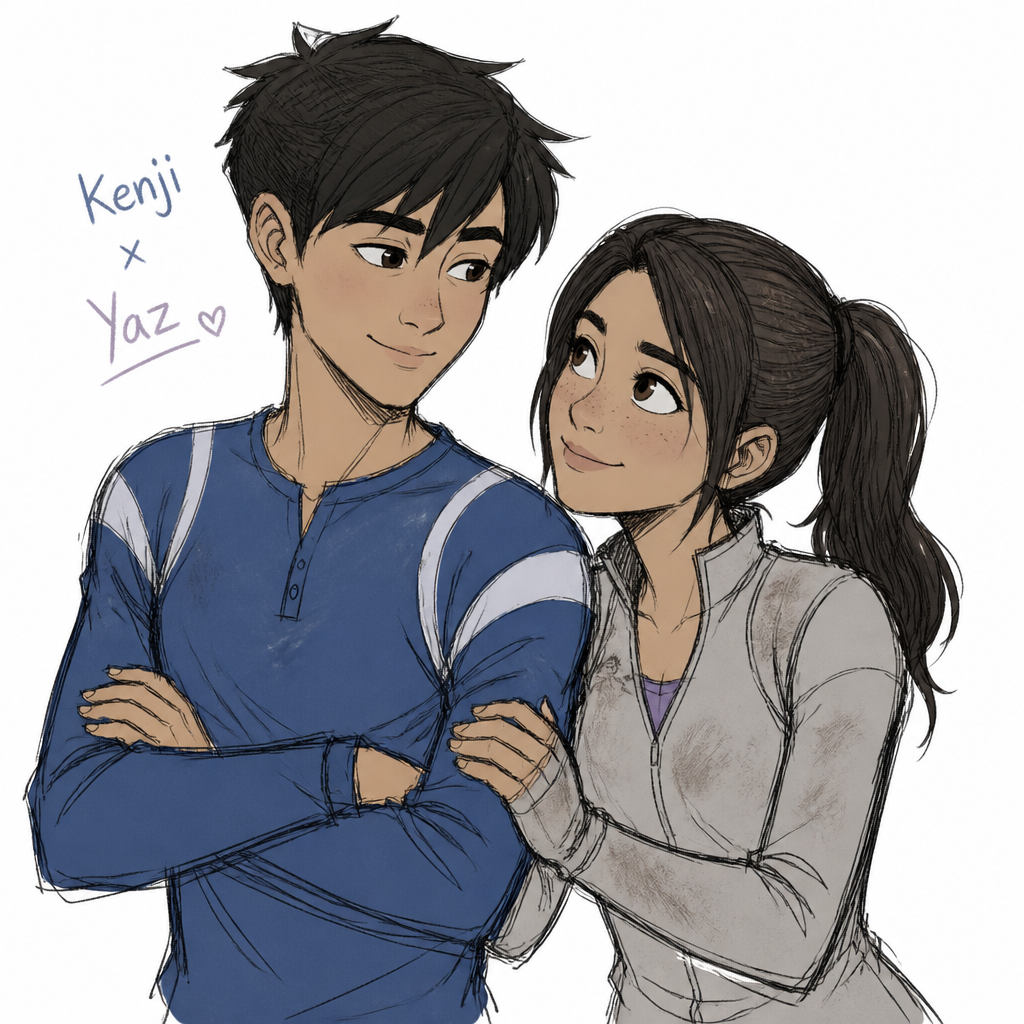 Kenji X Yaz Camp Cretaceous FanArt