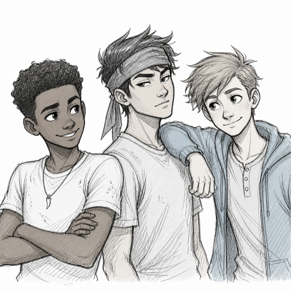 Fanart Darius Kenji et Ben Camp Cretaceous
