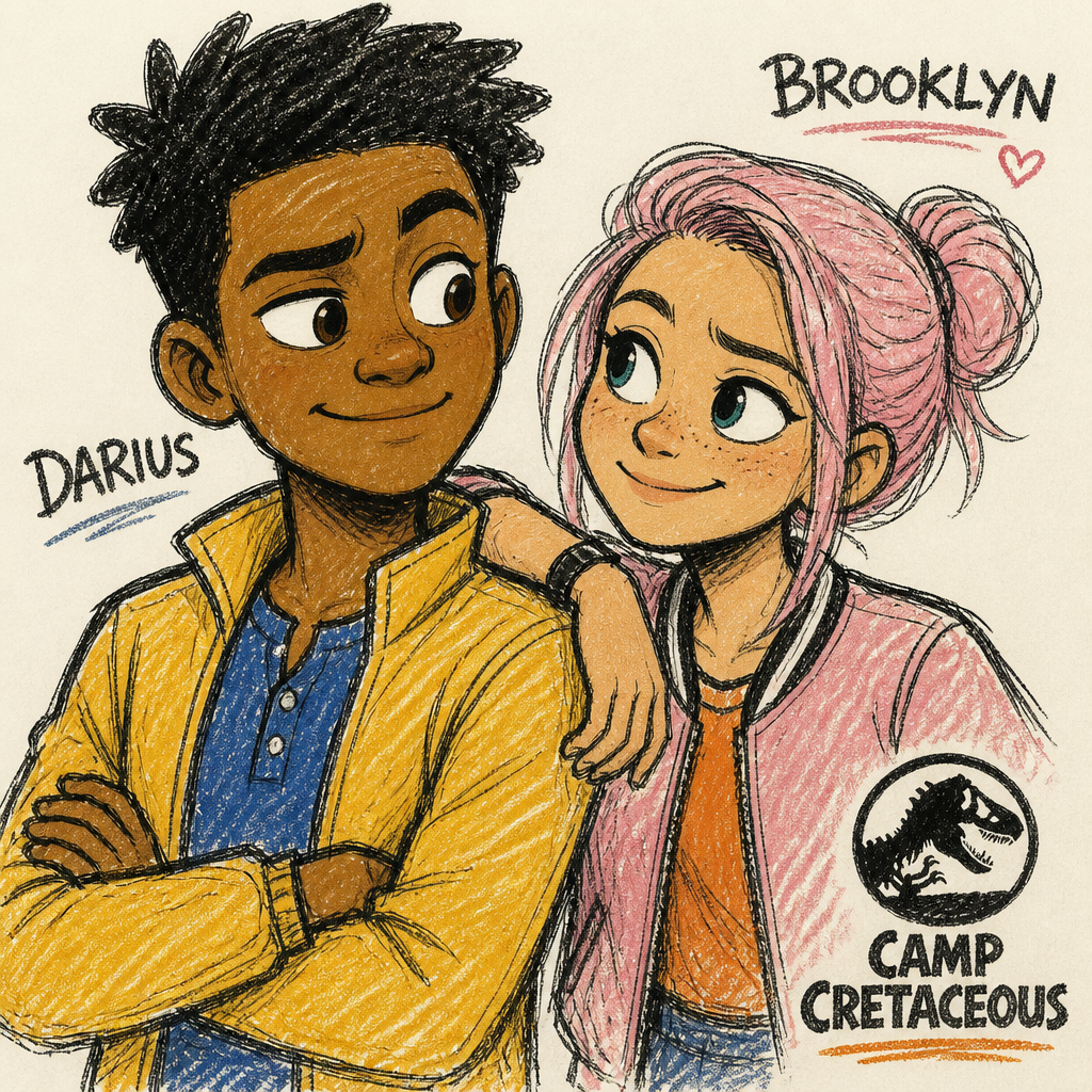 Darius X Brooklyn Camp Cretaceous FanArt