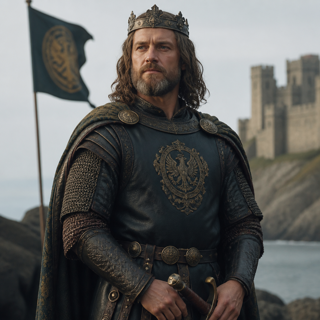 Fais moi une dynastie a la aegon le conquérant mais urn autre couleur de cheveux d’autre embleme d’autre d’autre couleur