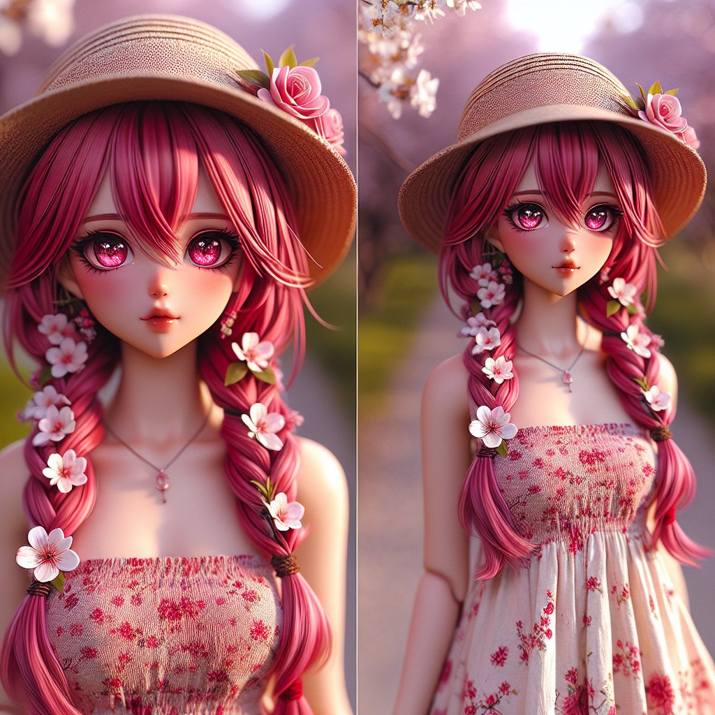 anime-girl-pink-hair-pink-eyes-fanart