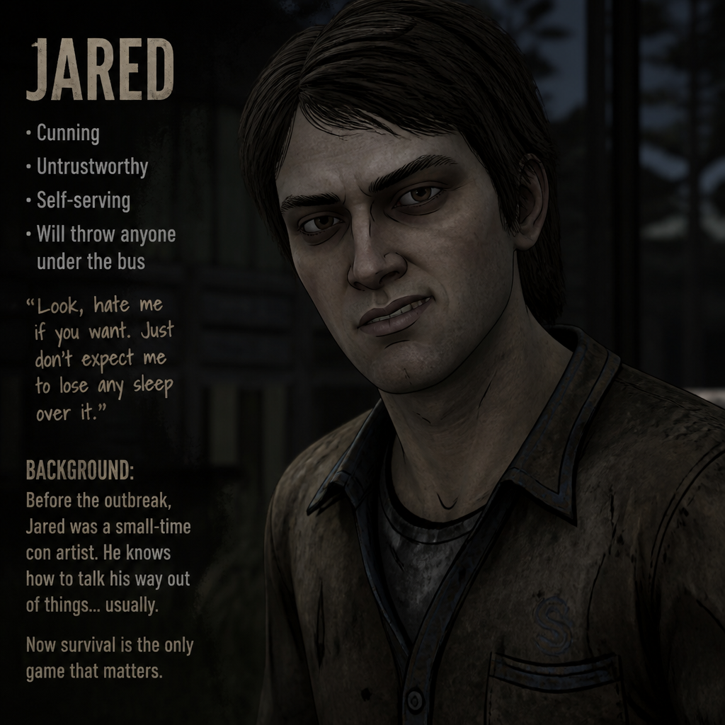 Jared in the walking dead games