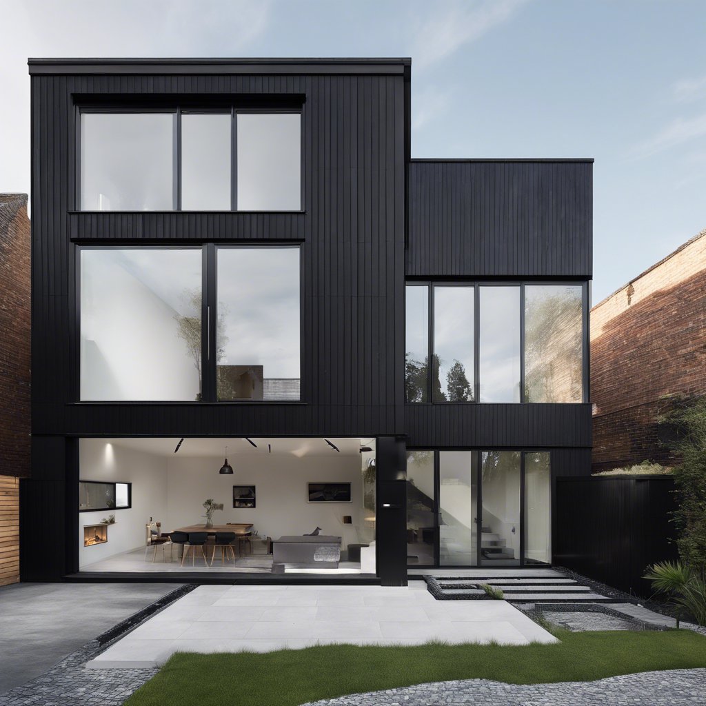 Large two storey house. Rectangular floor Fanart