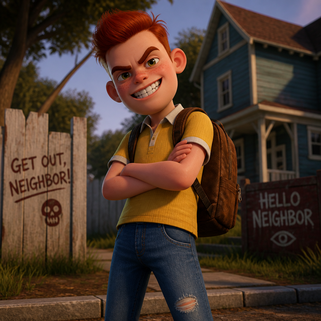 Jarry the bully in hello neighbor the game