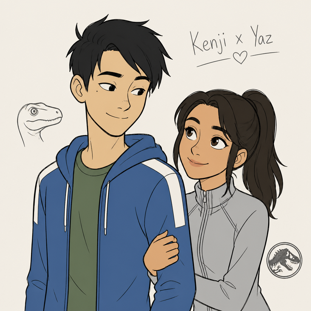 Kenji X Yaz Camp Cretaceous FanArt